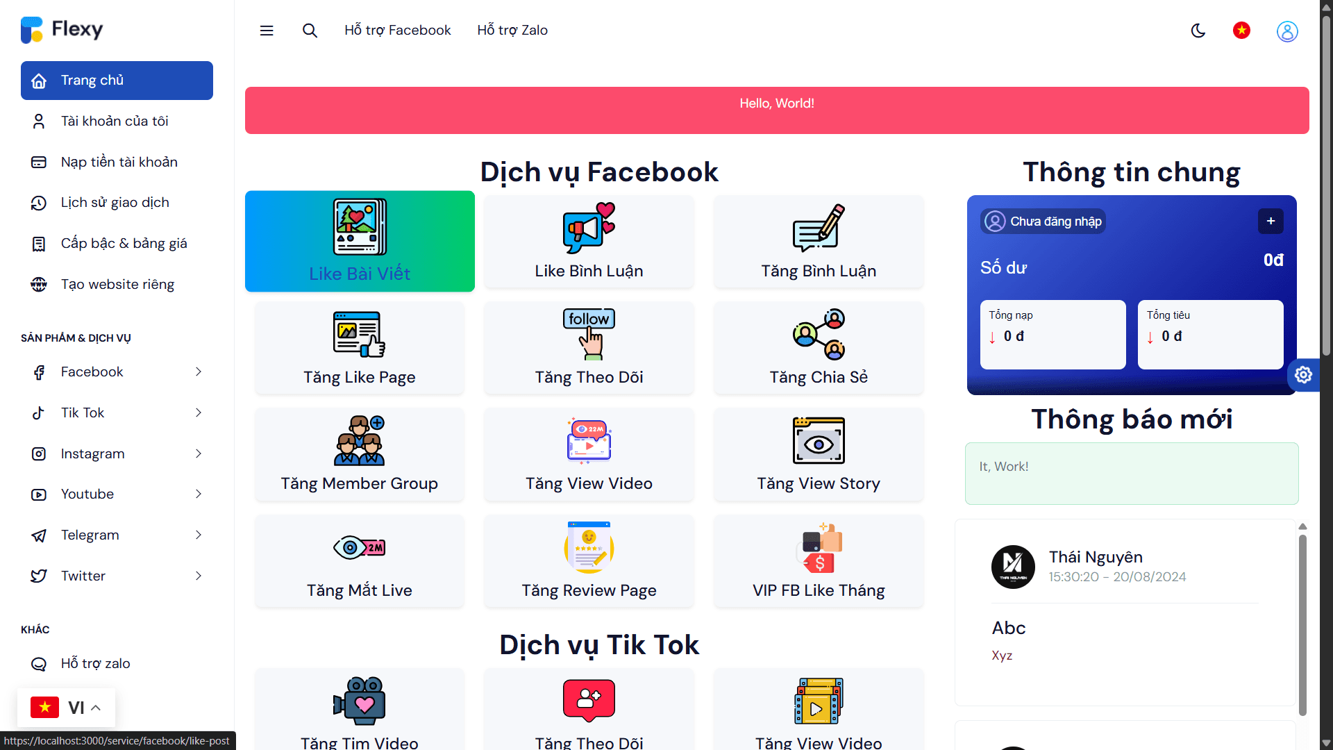 [SMM Panel V1] Website bán tương tác mạng xã hội tự động - Image 3