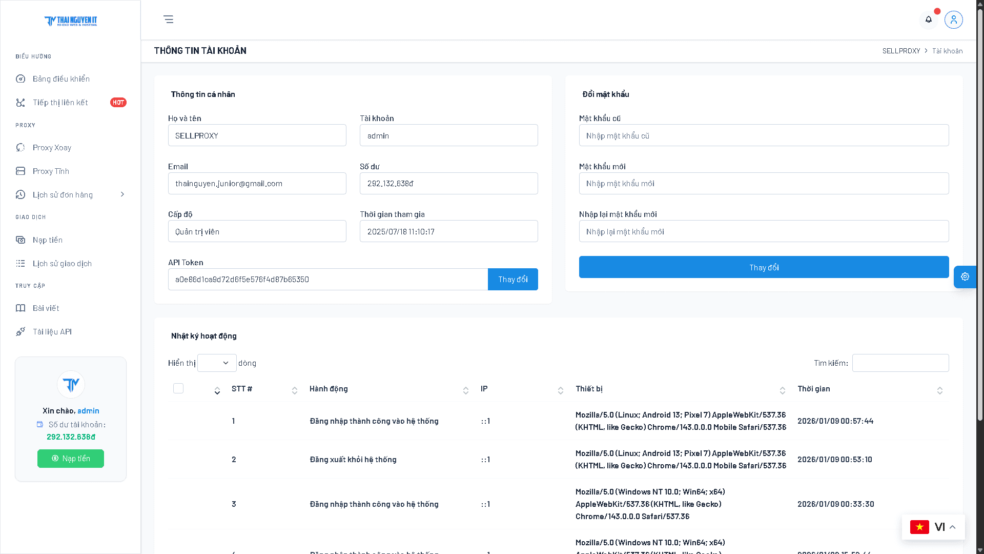 [SELLPROXY] Thiết kế website bán proxy xoay dân cư - Image 12