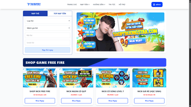 [SHOPNICKV1] Thiết kế website bán nick game mới nhất - Thumbnail 2