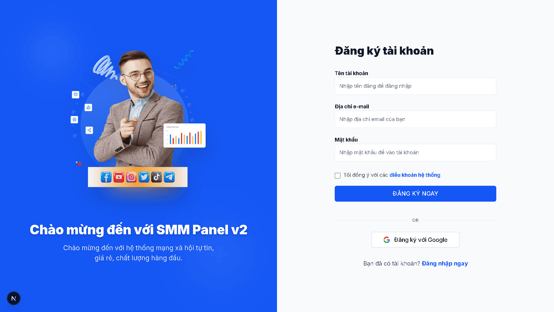 [SMM Panel 2] Tạo website bán tương tác mạng xã hội tự động - Image 3