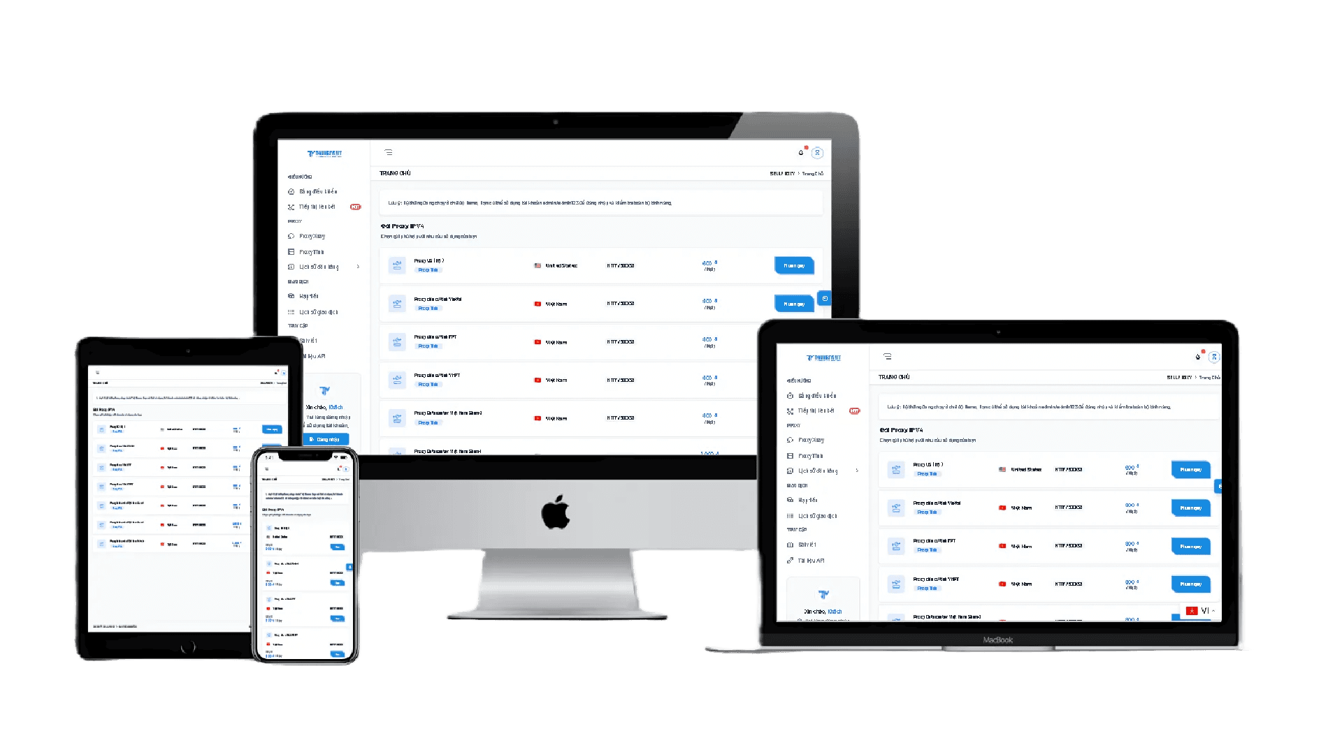 [SELLPROXY] Thiết kế website bán proxy xoay dân cư
